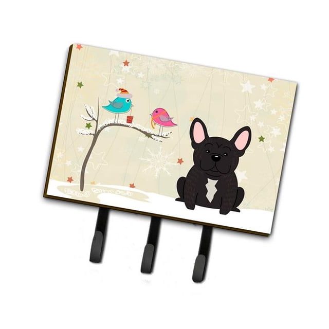 Christmas Presents Between Friends French Bulldog Brindle Leash or Key Holder