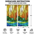 thumbnail image 2 of Blackout Kids Curtains,Stained Glass Landscape Childrens Insulated Curtains Set Of 2,Bedroom Essentials,Toddler Room Decor 42x84in(106x213cm), 2 of 4