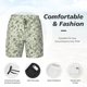 thumbnail image 3 of Balery Green Rabbit Bañador para hombre, shorts de playa de secado rápido con entrepierna y forro de compresión-XX-Large, 3 of 6
