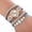 Blue, variant on Women Bohemia Leather Watch,Multi-Layer Braided Weave Wrap Watch Round Analog Quartz Casual Bracelet Watch