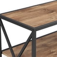 thumbnail image 2 of X Frame 40" Industrial Farmhouse Wood Bookshelf - Barnwood, 2 of 5