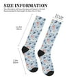 thumbnail image 4 of Pofeuu Cute Chameleons On Blue Print Compression Socks for Women & Men Circulation - Best Support for Nurses,Running,Athletic,Sports, 4 of 7