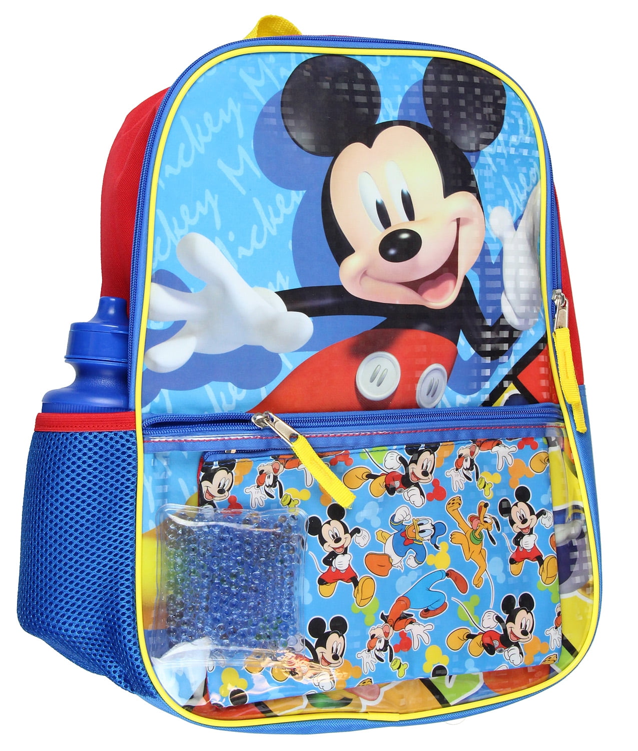 Ruz Mickey Mouse 16 Backpack with Detachable Lunch Box Blue-Red