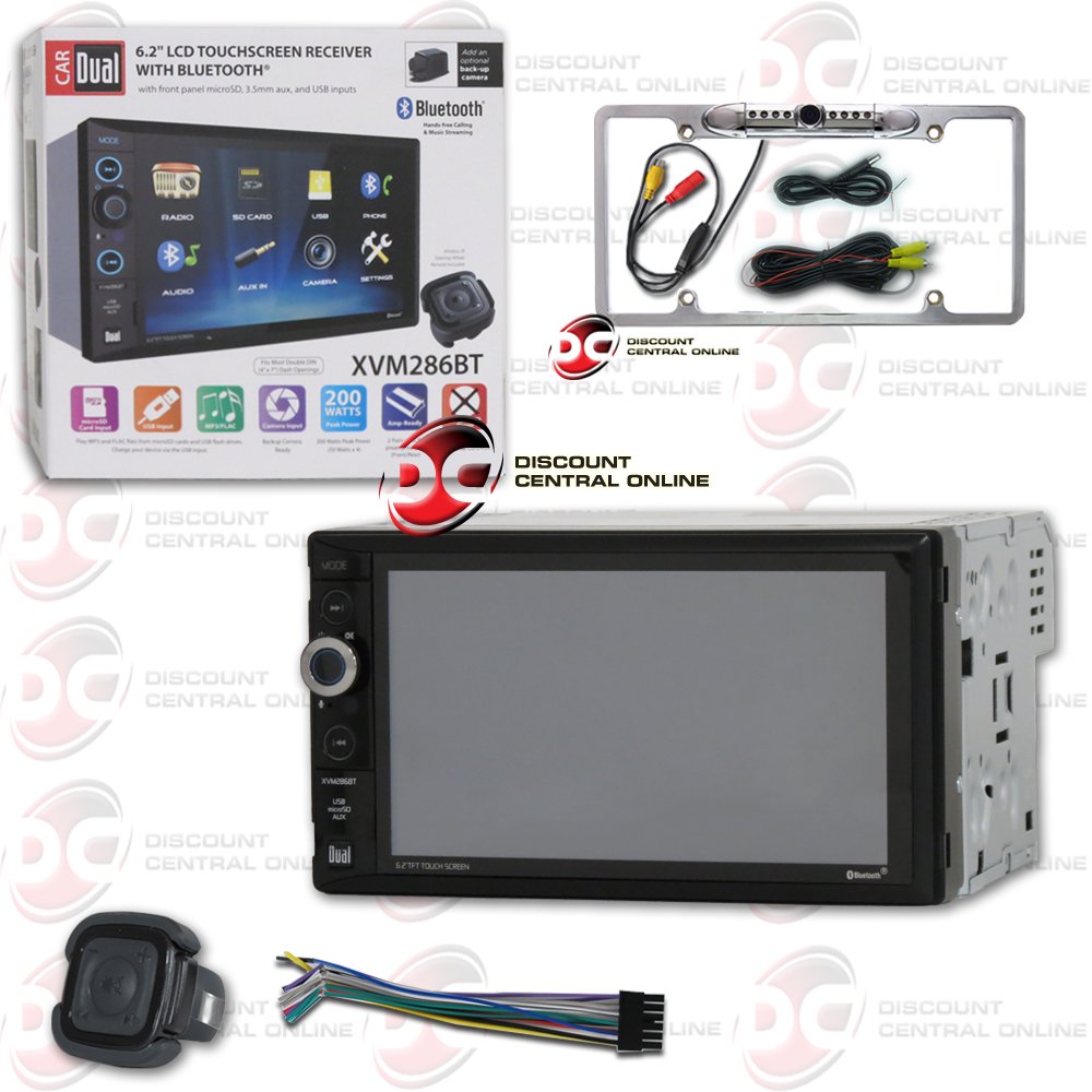 Dual XVM286BT 2DIN 6.2" LCD Digital media stereo AM/FM USB Bluetooth