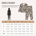 thumbnail image 4 of Honeii Dreamcatcher Print Women's Pajama Sets Long Sleeve Button Down Sleepwear Nightwear Soft Pjs Lounge Sets 2PCS-, 4 of 7