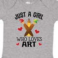 thumbnail image 4 of Inktastic Artist Just A Girl Who Loves Art Girls Baby Bodysuit, 4 of 5