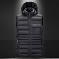 thumbnail image 2 of Kureaily New Fall And Winter Vest Removable Cap Sleeveless Cott On Clothing Men's Undershirt Warm Cott On Coat Jacket, 2 of 9