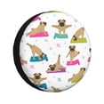 thumbnail image 1 of Fotbe Yoga Dogs Poses Funda de Llanta de Repuesto con Estampado, Engrosada, Ajuste Universal para Jeep, Remolque, RV, SUV, Camión-16 inch, 1 of 6