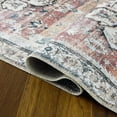 thumbnail image 2 of Tzou Persian Area Rug, 5x7 Washable Rugs for Living Room Anti Slip Entry Mat, Brick Red Vintage Soft Rug for Bedroom, 2 of 7