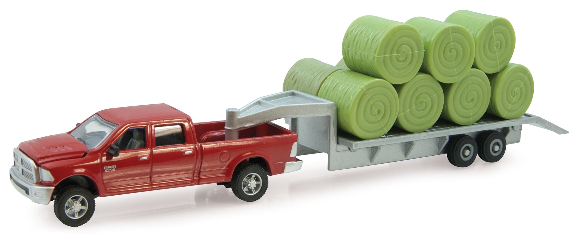 1/64 CUSTOM dodge 2 tone 2500 cummins 4 door dump bed pickup truck ERTL farm toy 