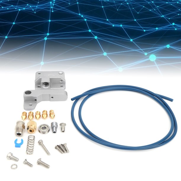 Juego de extrusora de impresora 3D accesorios de impresora incluye extrusora tubo de PTFE conectores neumáticos boquilla de latón para Ender 3/3 Pro / 3 X/Ender 5/5 Plus / 5 Pro/CR10S / CR Unbranded 1011200533511