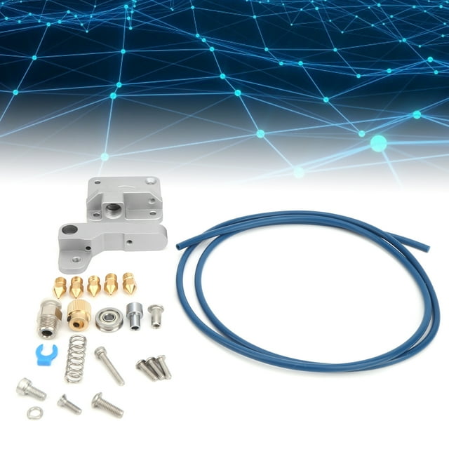Juego de extrusora, Kit de actualización de boquilla de tubo de PTFE gris y azul para accesorios de impresora 3D Ender3 VoborMX herramienta