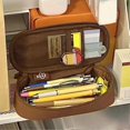 thumbnail image 2 of Pencil Case Large Capacity Multi Function Student Pen Bag Canvas for Home School Classroom, 2 of 3