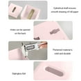 thumbnail image 6 of AuroraX Rectangle Tissue Box Cover Modern Cube Pink Decorative Napkin Holder with Storage Shelf Wall Mounted Paper Organizer Dispenser for Bathroom,Toilet, 6 of 6