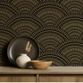 thumbnail image 5 of S4sassy Self-Stick Decorative Boho Wallpaper, Geometric Mandala Print Walls Paper, Vinyl Waterproof Contact Paper, Black, 25"x120"inch Removable Renter Friendly Wall Covering For Bedroom, Dining room, 5 of 9