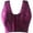 Purple, variant on Mrat High Impact Sports Bras for Women Underwear Thin Large Full Figure Bralettes for Women Push up High Impact Sports Bras for Women Size No Sponge Breathable Cup Bra White 2XL