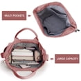thumbnail image 4 of Bolso de mano KALIDI de pana con cremallera, antisalpicaduras, rosa, 4 of 8
