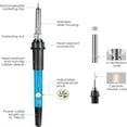15 PCS Electric Soldering Iron Kit, 80W Adjustable Temperature Digital