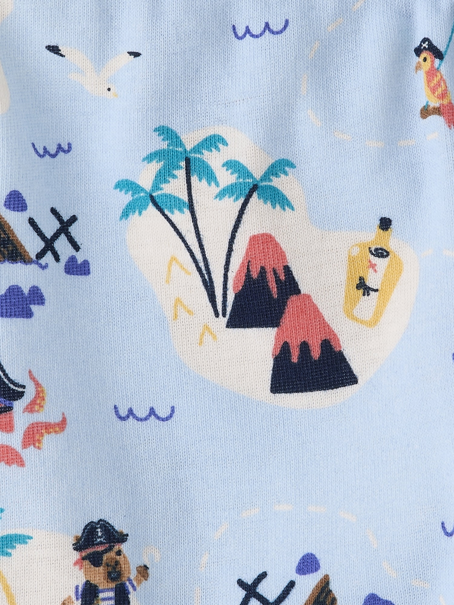 The Children's Place Baby & Toddler Short Sleeve Capybara Pirate Snug Fit PJs, Sizes NB-6T