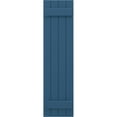 thumbnail image 5 of Ekena Millwork 14"W x 84"H Americraft Four Board (2 Batten) Exterior Real Wood Joined Board-n-Batten Shutters (Per Pair), Sojourn Blue, 5 of 10