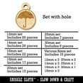 thumbnail image 2 of Umbrella Keep Dry Icon Wood Mini Charms Shapes DIY Craft Jewelry - With Hole - 18mm (17pcs), 2 of 7
