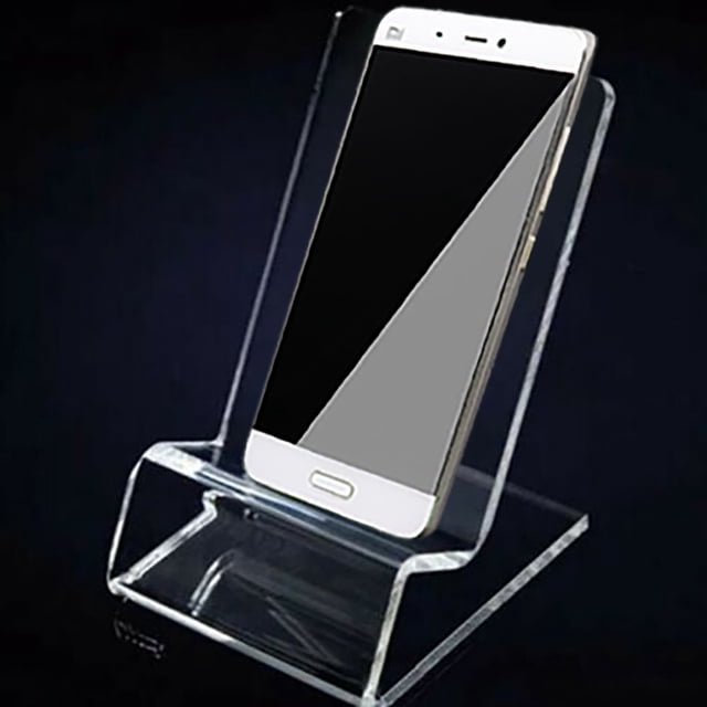 WIFKLSIIPG Clear Acrylic Transparent Mobile Phone Display Stand Mount Holder Rack Bracket(Clear)