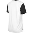 thumbnail image 3 of Women's New Era  White/Black Las Vegas Raiders Third Down Colorblock T-Shirt, 3 of 3
