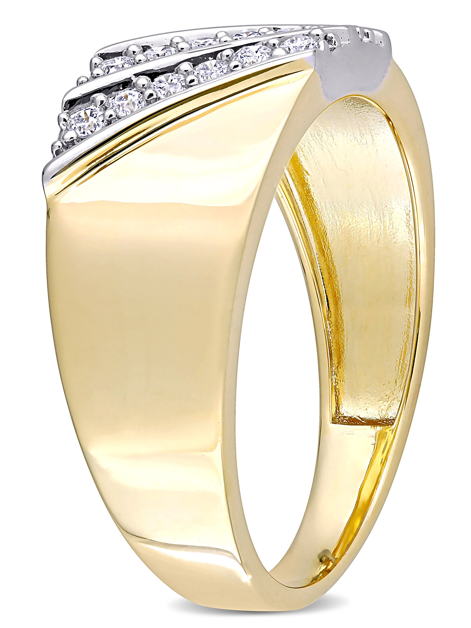 Everly Men's Diamond Sterling Silver Wedding Ring