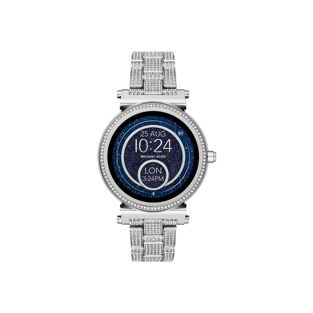 michael kors access sofie silvertone touchscreen smart watch