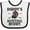 White and Black, variant on Inktastic Turkey Hunter Daddys Hunting Buddy Boys Baby Bib