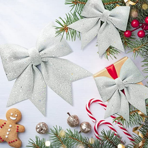 10 Pièces, Nœuds De Noël Pour Emballage De Cadeaux, Gros Nœuds De Ruban  Pour Paniers Cadeaux