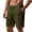 Army Green, variant on Lmueinov Linen Shorts for Men Elastic Waist Drawstring Shorts with Pockets, Mens Loose Casual Shorts for Summer Beach Vacation, S-2X