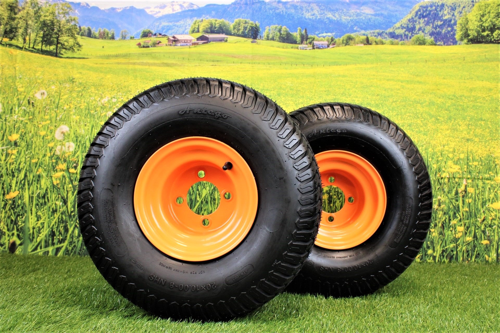 Antego Tire and Wheel Set of 2 Scag Wheel assemblies 20x10.008 Fits