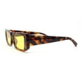 thumbnail image 3 of Womens Mod Square Rectangle Subtle Cat Eye Plastic Retro Sunglasses Tortoise - Yellow, 3 of 4