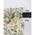 thumbnail image 6 of Sage Green Yellow Botanical Curtains 45 Inch Length, Sheer Curtains for Bedroom Living Room Window Spring Summer Vintage Rod Pocket Voile Drapes Kitchen Curtains Small Half Window 52"x45" 2 Panels, 6 of 7