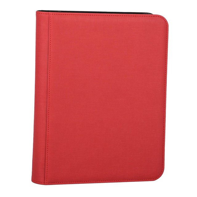 Portatarjetas de 20 páginas, estuche de transporte para álbum, carpeta de lista de carga superior, capacidad para 360 tarjetas rojo perfke Álbum del titular de la tarjeta