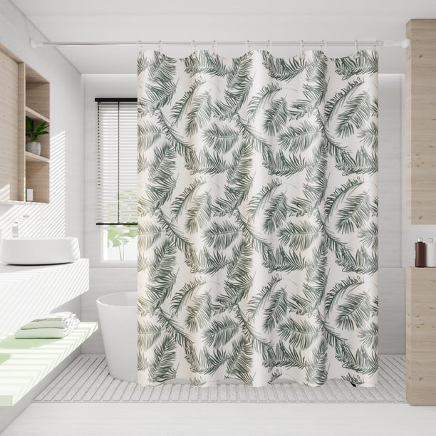 Cortina de Ducha para Baño, Cortina de Ducha Estampada a Prueba de Agua, Cortina Divisoria para Inodoro. No Requiere Perforaciones para Ganchos.