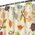 thumbnail image 2 of Rideau de Douche pour la Récolte d'Automne et l'Action de Grâce, Rideau de Bain Réutilisable avec Crochets en Tissu Polyester de Base pour Salle de Bain, Rideaux pour Halloween, Action de Grâce, Noël, Hôtel, Dortoir, 2 of 5