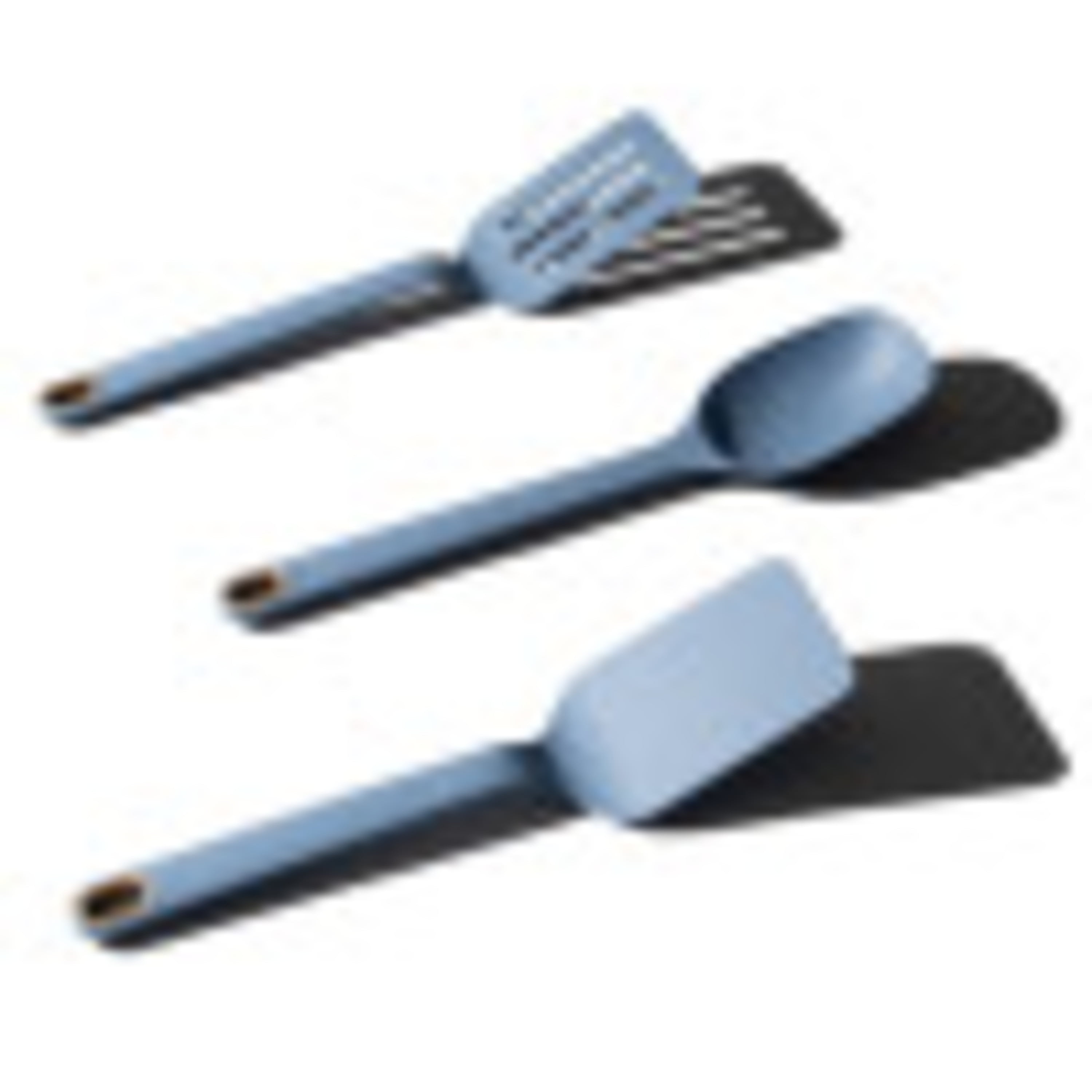 Beautiful By Drew Barrymore Kitchen Utensil 5 Piece Set with Silicone Tools  and Crock, Cornflower Blue 