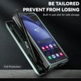 thumbnail image 3 of Phone Case for Samsung Z Fold 6 Case with Ring Holder Camera Lens Protector Slide Cover Black Shockproof Samsung Galaxy Z Fold 6 Case Rugged Heavy Duty with Pen Slot (Dark Green), 3 of 16