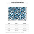 thumbnail image 5 of Rateoe Sea Turtle Life Pattern Flannel Throw Blanket, Ultra-soft Blanket for Bed, Couch, Car, Hypoallergenic Anti-pilling blanket-, 5 of 6