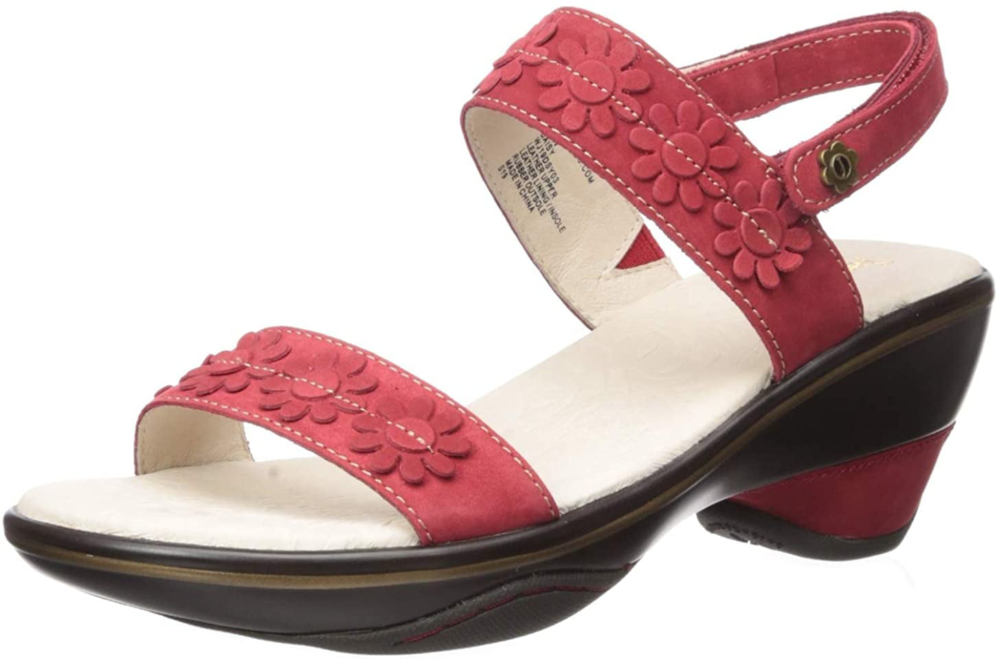Jambu Women's Daisy Wedge Sandal, Red, 11 M US | Walmart Canada