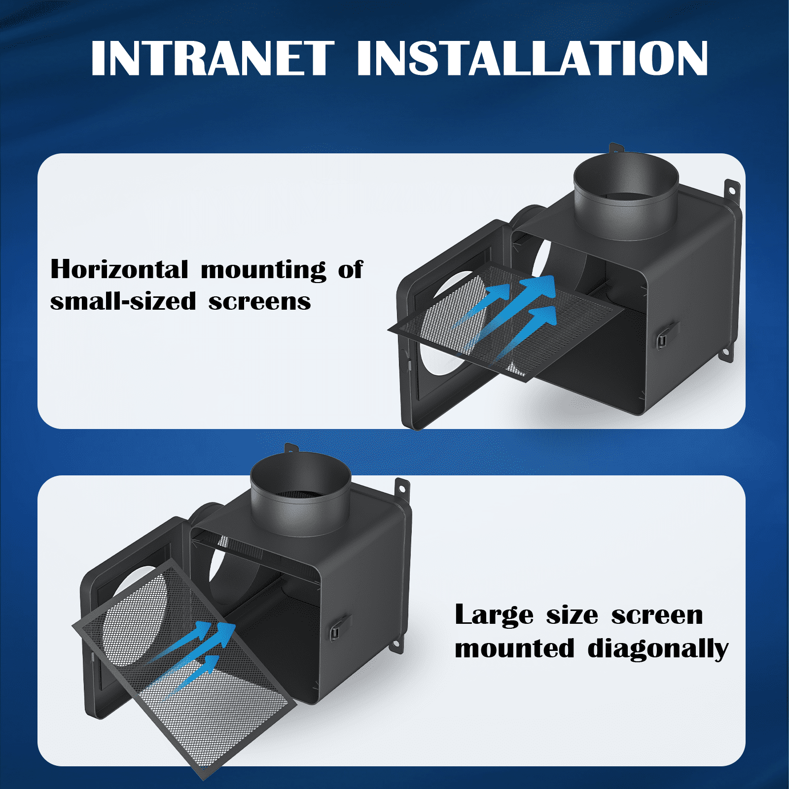 CasaDHG Dryer Lint Trap,90-degree Indoor Dryer Vent Lint Trap with 4inch Dryer Vent Hose,2 Clamps,Lint Catcher for Dryers-Dryer Vent Box (Metal)