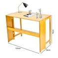 thumbnail image 2 of Foldable Student Writing Desk, Bamboo Wooden Workstation for Bedroom, Study, and Compact Living Spaces (Primary), 2 of 9