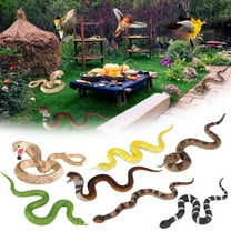 Outoloxit Super Realistic Rubber Snake for Bird Control - Lifelike TPR Fake Garden Snake to Scare Away Birds, Cobras Rattlesnakes Venomous Snake Replica Outdoor Decor