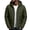 Green, variant on Men's Hooded Puffer Jacket Full Zip Padded Coat,Warm Windbreaker Fall Winter Outerwear Relaxed Comfy Daily Outing Wear,Beige,XL