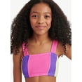 thumbnail image 3 of Justice Girls Color Blocked Popcorn Color Bikini Swimsuit , Sizes XS-XL, 3 of 6