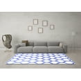 thumbnail image 3 of Ahgly Company Indoor Square Trellis Blue Contemporary Area Rugs, 7' Square, 3 of 4