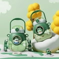 thumbnail image 2 of Frog Mug,Frog Water Bottle,Water Bottles for Girls,Cute Water Bottle,Kawaii Water Bottle,Waterbottle with Shoulder Strap and Straw,1 Liter Water Bottles - Suitable for Home and Office use, 2 of 7