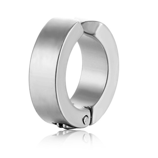 Pendientes Huggie de aro pequeños, pendientes Huggie de acero inoxidable para hombres y mujeres, redondos